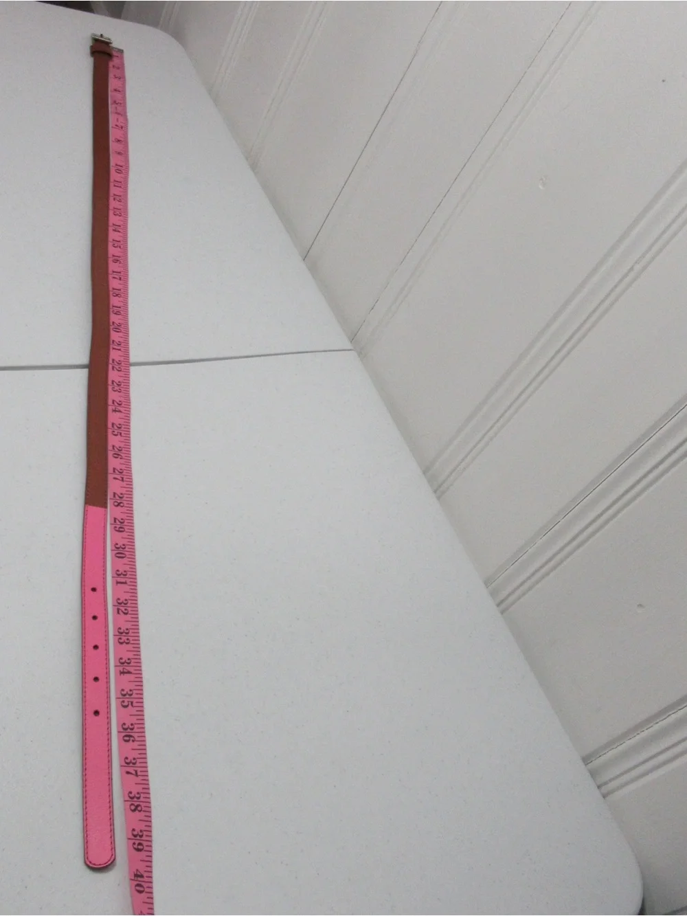 Gap Colorblock Pink and Brown Leather Belt Size Small